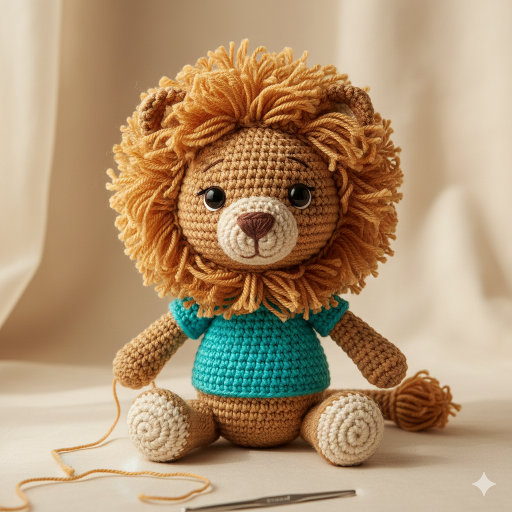 Crochet Lion Amigurumi Pattern PDF