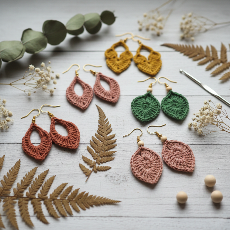 25 Crochet Earrings Patterns PDF