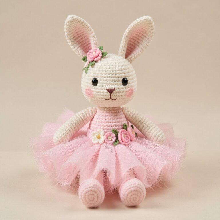 Crochet Ballerina Bunny Pattern – Cute Amigurumi Doll