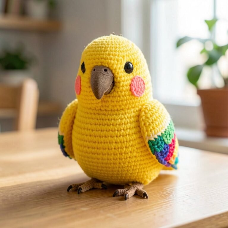 Crochet Lovebird Pattern PDF – Cute Amigurumi Bird