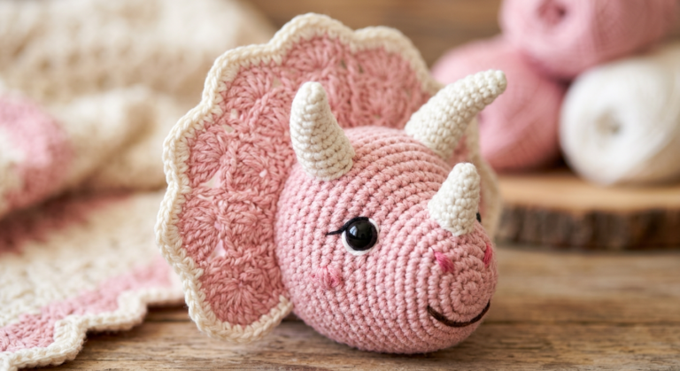 Baby Dino Stacking Toy Crochet Pattern + Egg