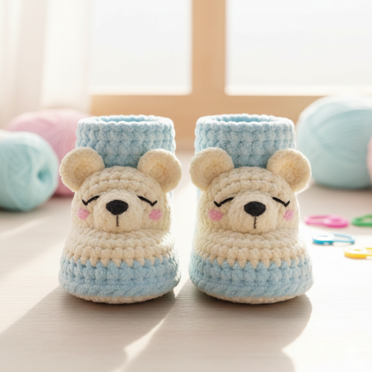 Crochet Baby Animal Boots Pattern Free PDF Download
