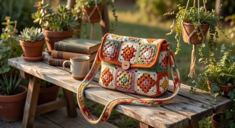 Boho Granny Square Bag Crochet Pattern – Easy DIY