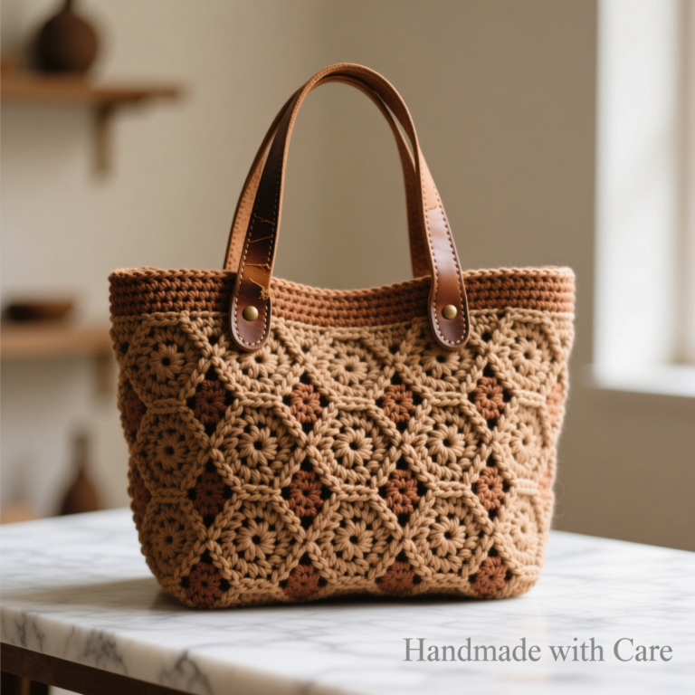 Crochet Symmetry Bag Pattern – Modern DIY Tote