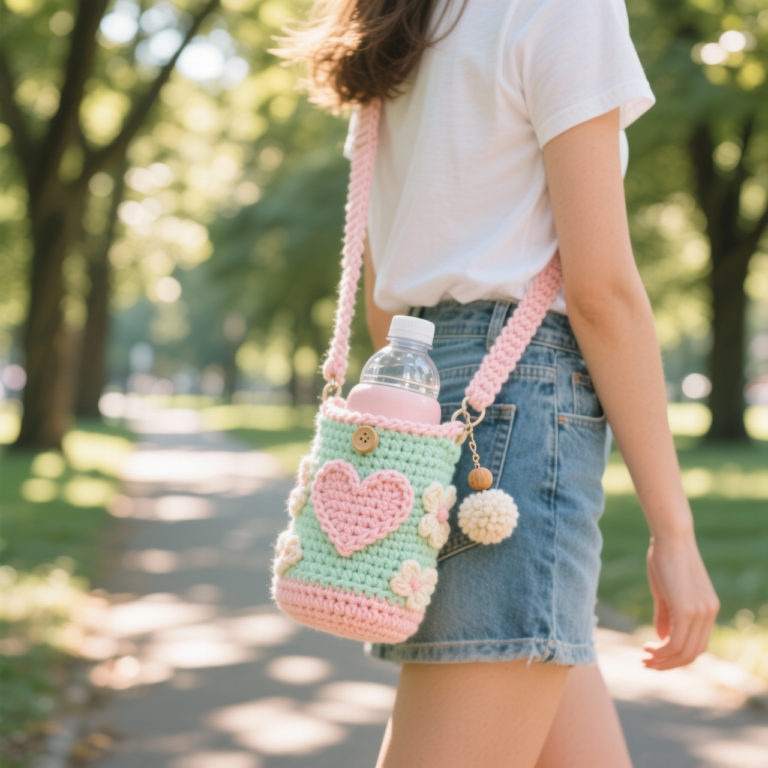 Cute Crochet Bear Bottle Cover Pattern (Easy DIY)