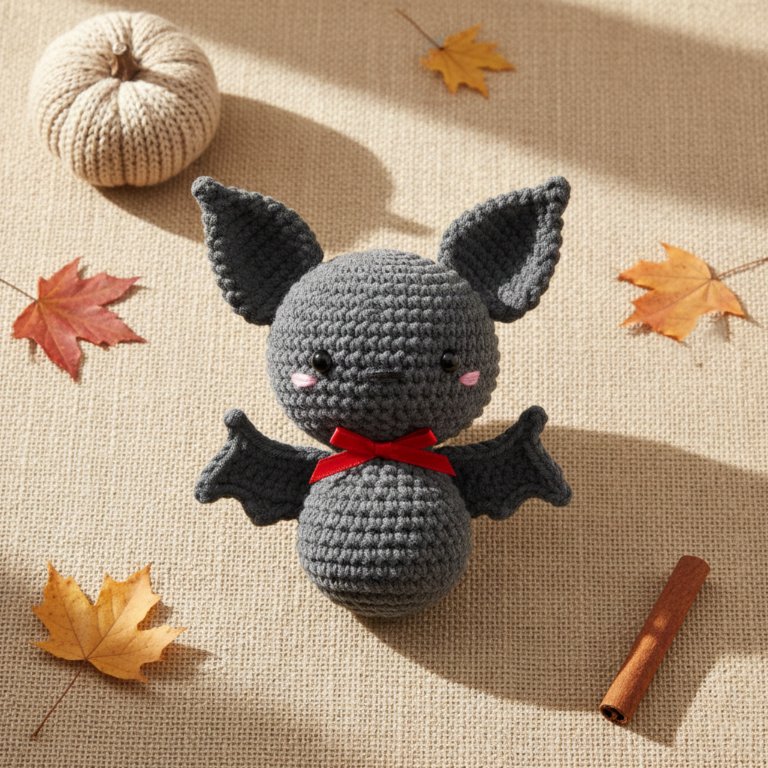 Baby Bat Crochet Pattern – Cute Amigurumi PDF