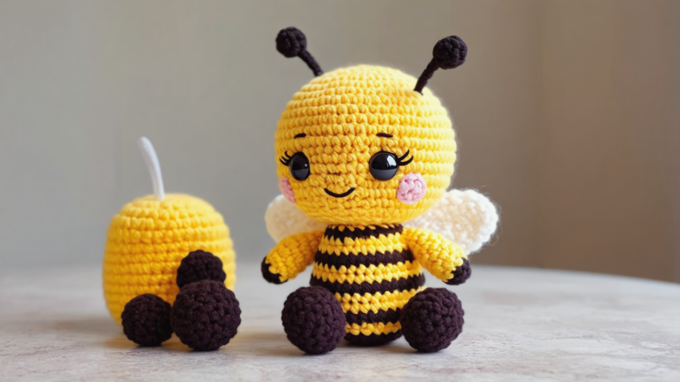 Crochet Baby Bee Amigurumi Pattern (Cute & Beginner Friendly)