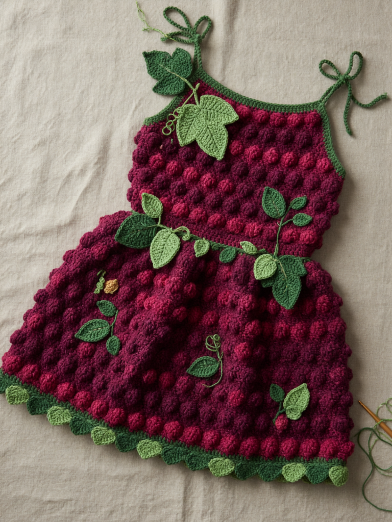 Crochet Berry Dress Pattern – Easy DIY Summer Outfit
