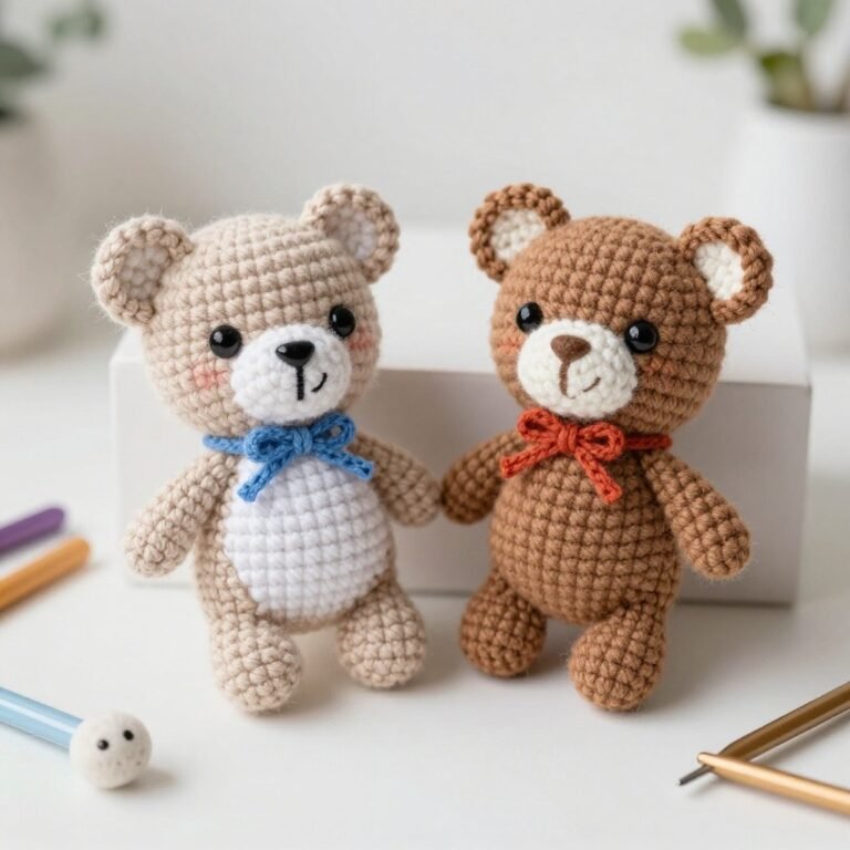 Crochet Bear Hand Puppet Pattern – Free Amigurumi Toy