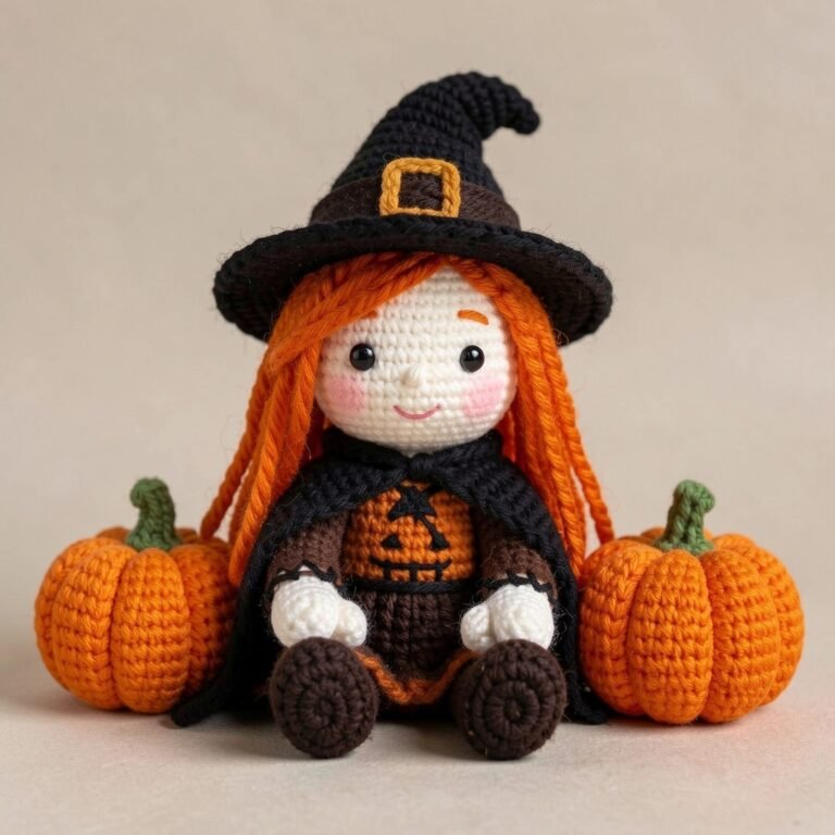 Beatrix Witch Crochet Pattern – Cute Amigurumi Doll Guide