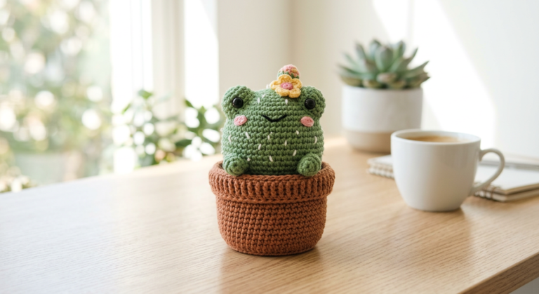Crochet Cactus Frog Pattern (Adorable Amigurumi PDF Download)