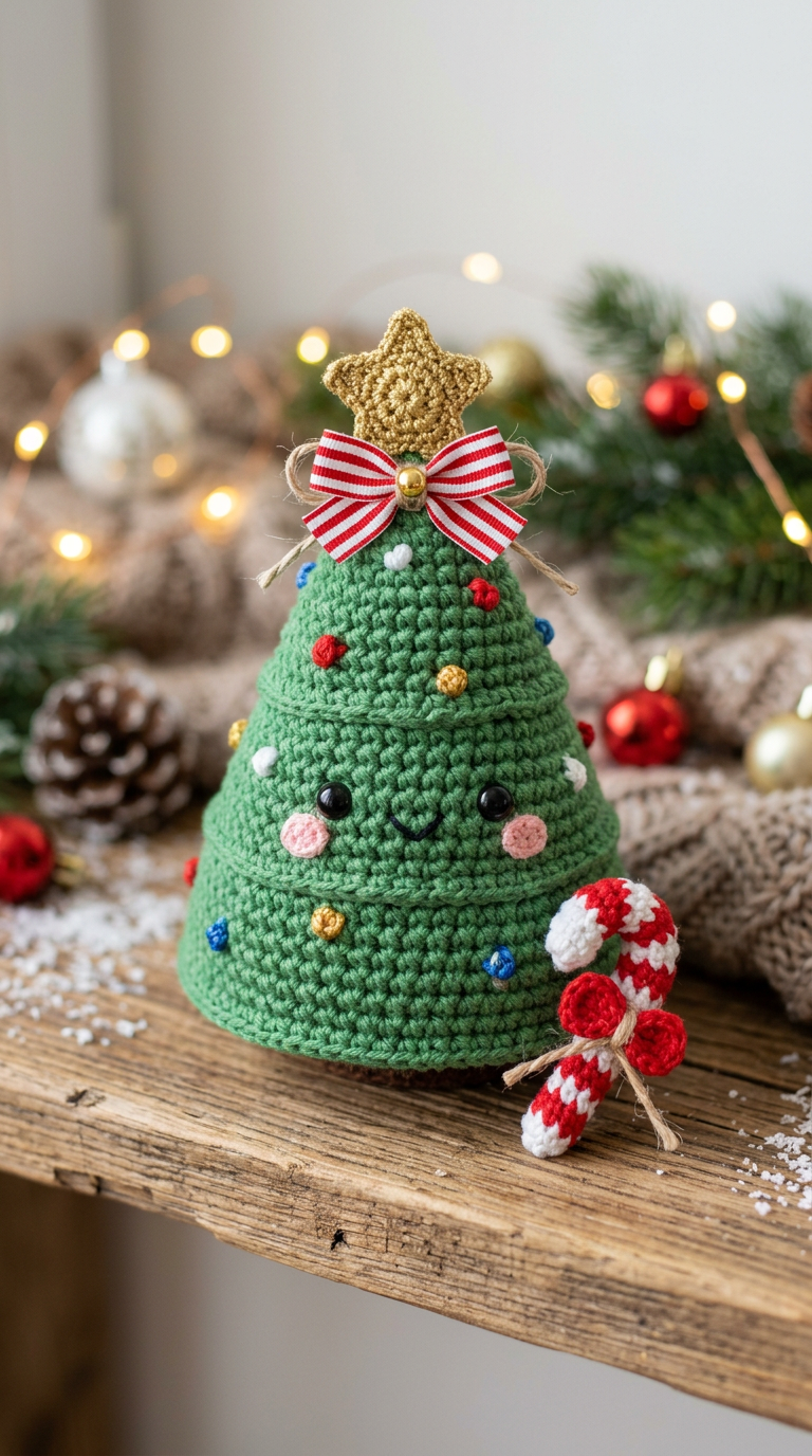 Crochet Christmas Tree Pattern – Cute Amigurumi Holiday Decor for Beginners