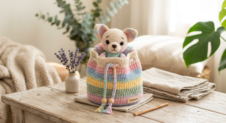 🐶Crochet Chihuahua in a Bag – Cute Amigurumi Pattern Guide