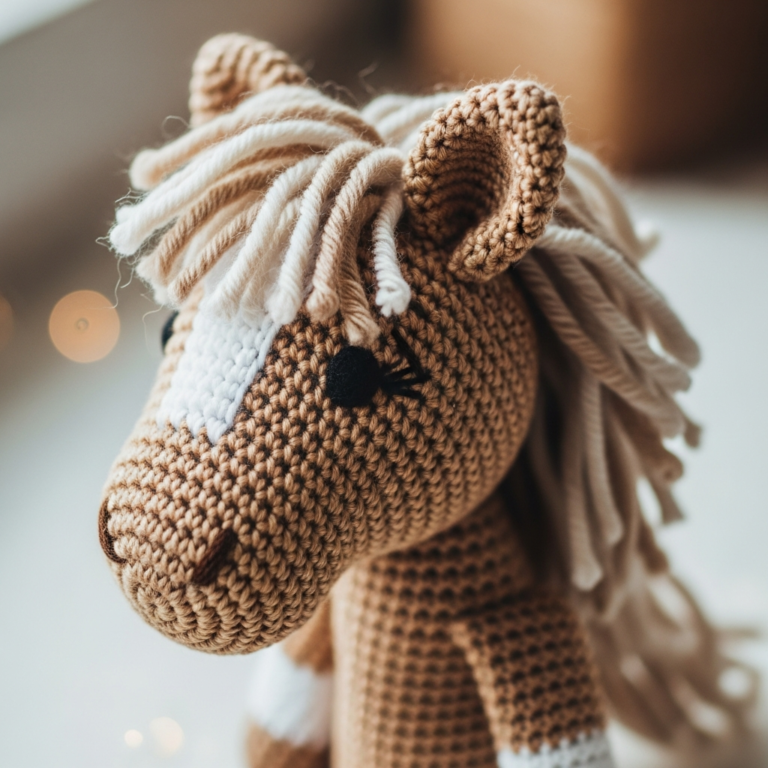 Crochet Horse Hand Puppet Pattern (Beginner-Friendly DIY Guide)