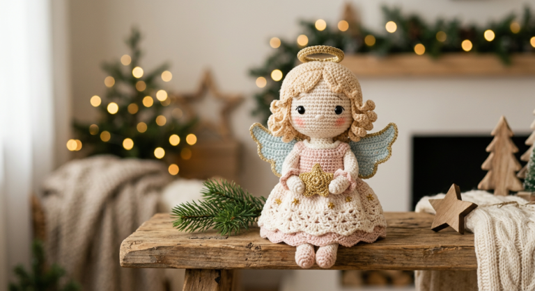 👼Christmas Angel Crochet Pattern (Free PDF Download)