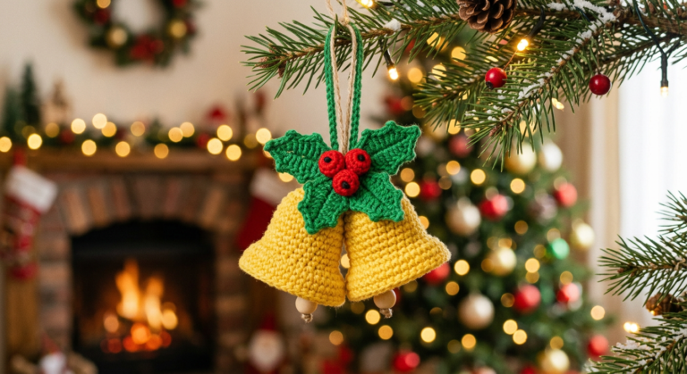 🎄Crochet Christmas Bells Pattern (Free Amigurumi + PDF)